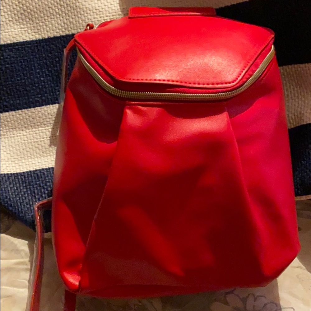 Leith cute red backpack